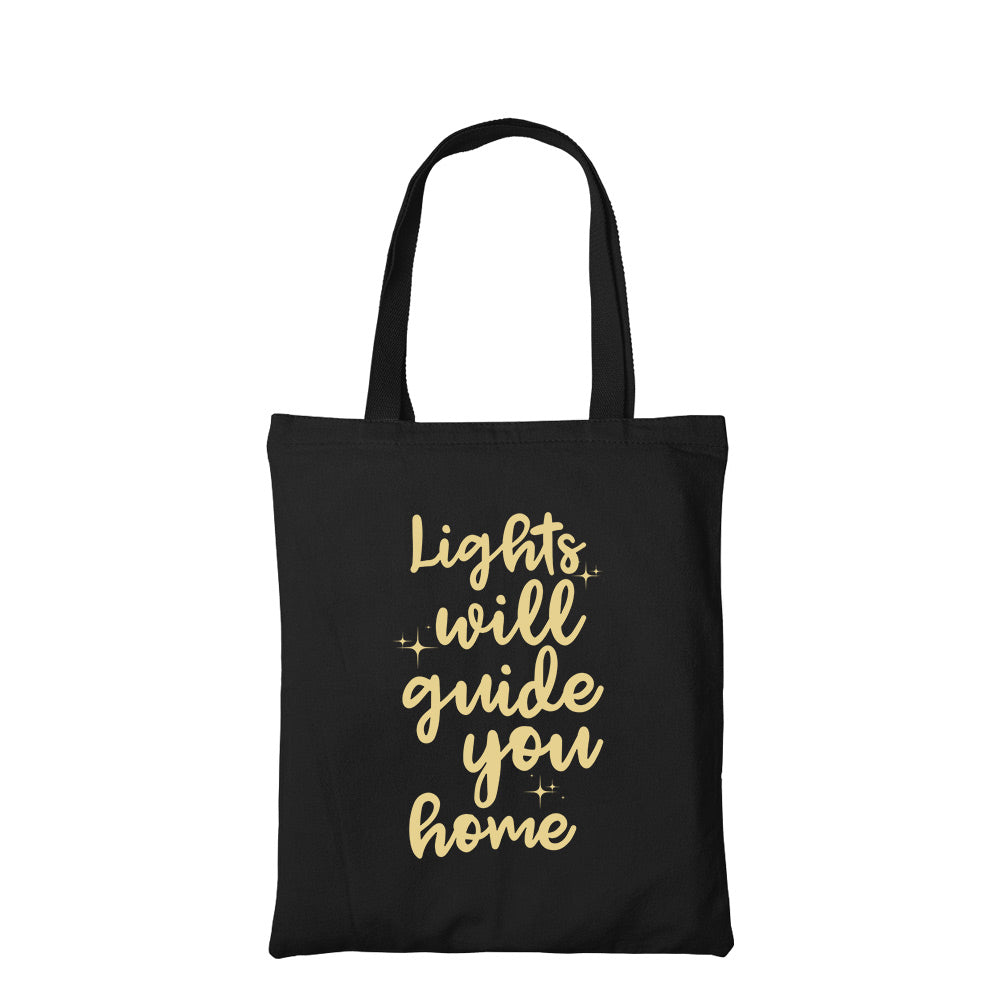 coldplay fix you tote bag hand printed cotton women men unisex