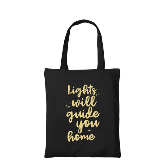 coldplay fix you tote bag hand printed cotton women men unisex