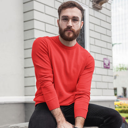Plain Coral Red Sweatshirt The Banyan Tee sweatshirts and hoodies for men for women