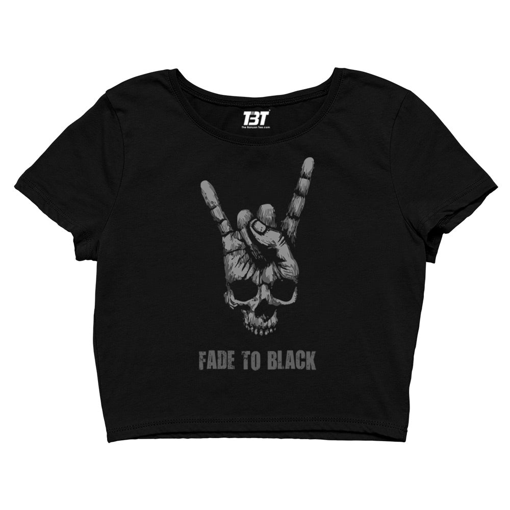 Metallica Crop Top Merchandise Clothing Apparel - Fade To Black Crop Top The Banyan Tee TBT