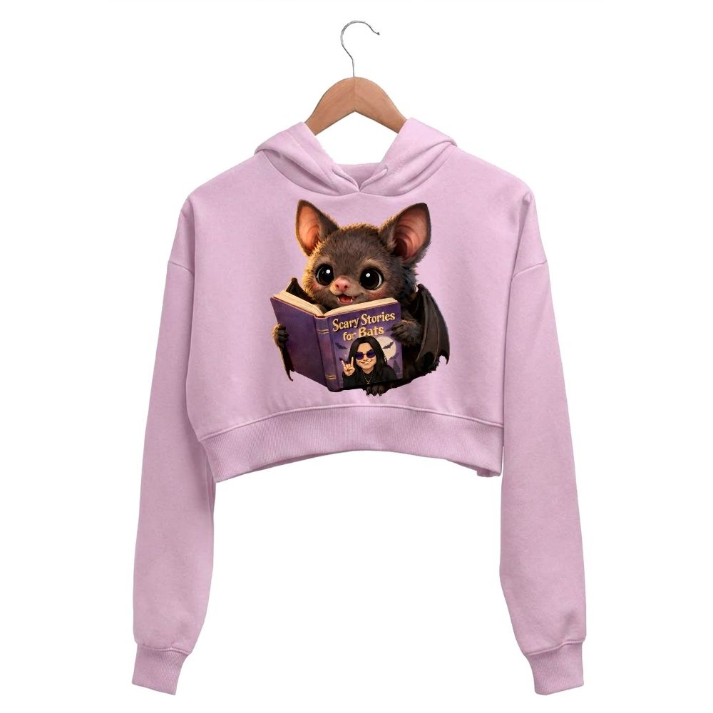 black sabbath scary stories for bats crop hoodie hooded sweatshirt upper winterwear music band buy online united states usa the banyan tee tbt men women girls boys unisex baby pink 
