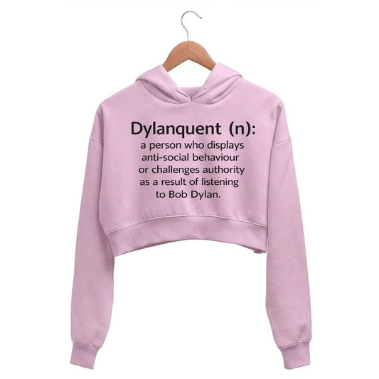 bob dylan dylanquent crop hoodie hooded sweatshirt upper winterwear music band buy online united states usa the banyan tee tbt men women girls boys unisex baby pink 