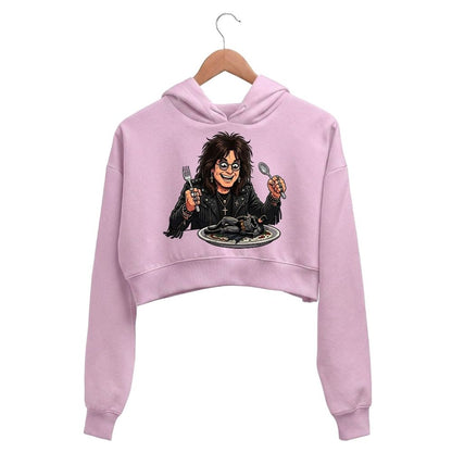 black sabbath bat meal crop hoodie hooded sweatshirt upper winterwear music band buy online united states usa the banyan tee tbt men women girls boys unisex baby pink 