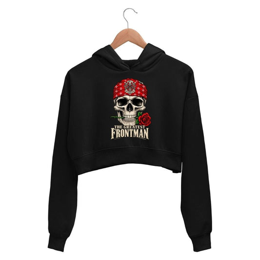 guns n' roses the greatest frontman crop hoodie hooded sweatshirt upper winterwear music band buy online united states usa the banyan tee tbt men women girls boys unisex black 