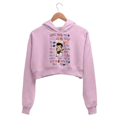 elvis presley rockabilly doodle crop hoodie hooded sweatshirt upper winterwear music band buy online united states usa the banyan tee tbt men women girls boys unisex baby pink 