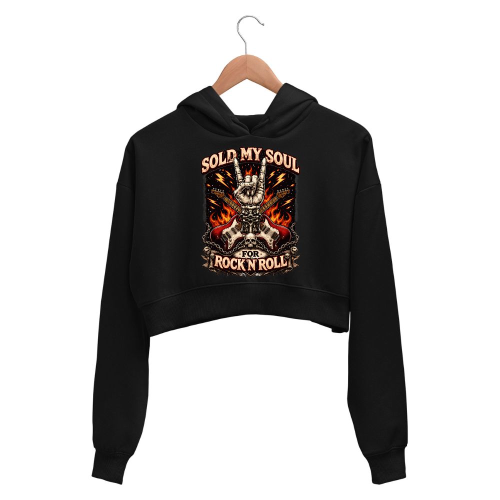 black sabbath sold my soul crop hoodie hooded sweatshirt upper winterwear music band buy online united states usa the banyan tee tbt men women girls boys unisex black 