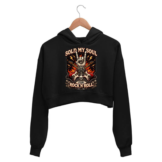 black sabbath sold my soul crop hoodie hooded sweatshirt upper winterwear music band buy online united states usa the banyan tee tbt men women girls boys unisex black 