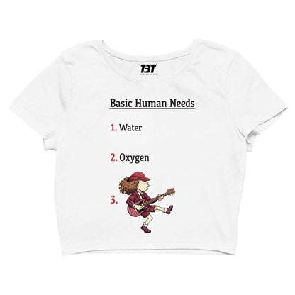 ac/dc basic human needs crop top music band buy online united states usa the banyan tee tbt men women girls boys unisex s 