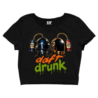 daft punk daft drunk crop top music band buy online united states usa the banyan tee tbt men women girls boys unisex s 