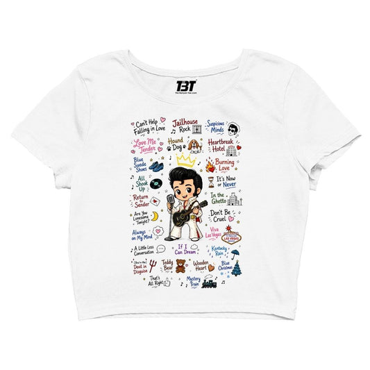 elvis presley rockabilly doodle crop top music band buy online united states usa the banyan tee tbt men women girls boys unisex s 