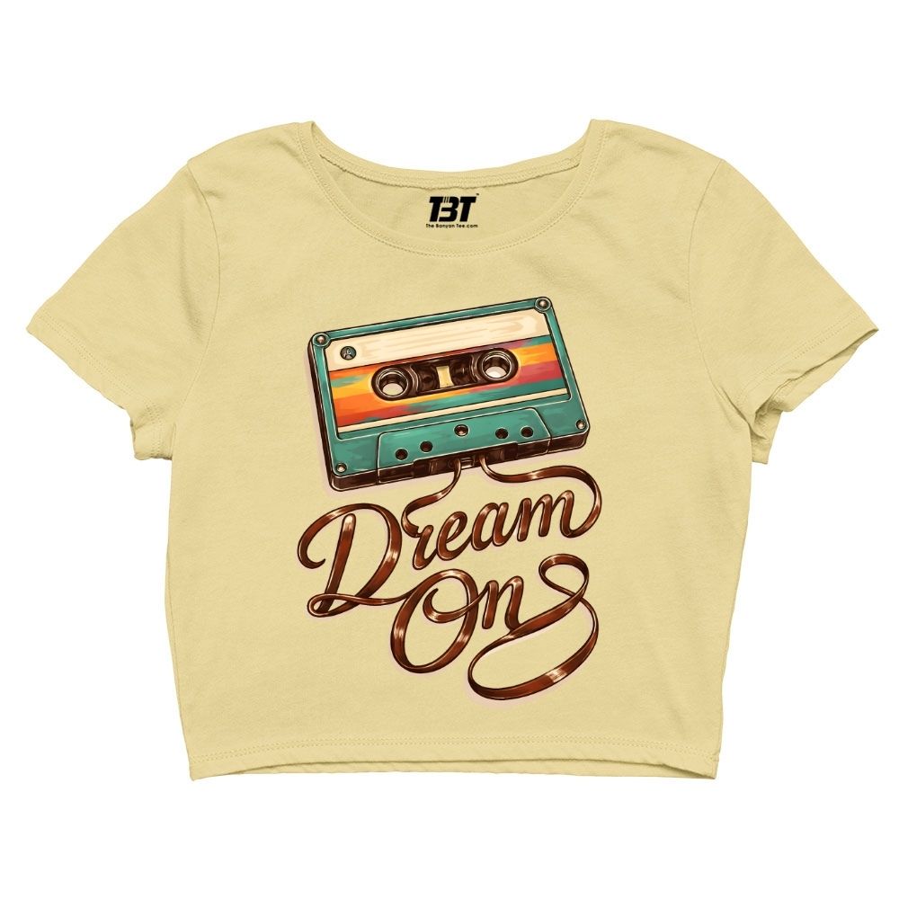 aerosmith dream on crop top music band buy online united states usa the banyan tee tbt men women girls boys unisex s 