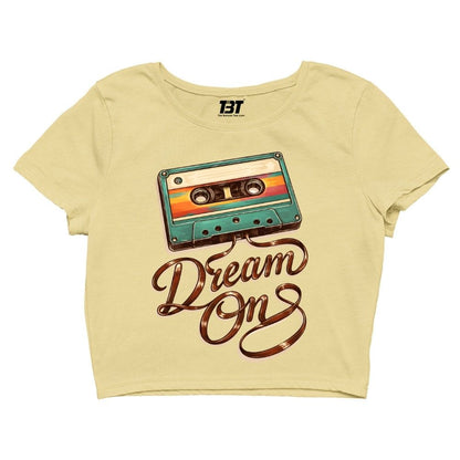 aerosmith dream on crop top music band buy online united states usa the banyan tee tbt men women girls boys unisex s 