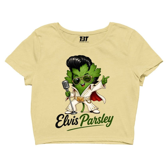 elvis presley parsley crop top music band buy online united states usa the banyan tee tbt men women girls boys unisex s 