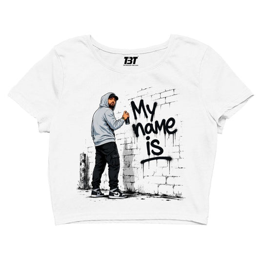 eminem my name is crop top music band buy online united states usa the banyan tee tbt men women girls boys unisex s 