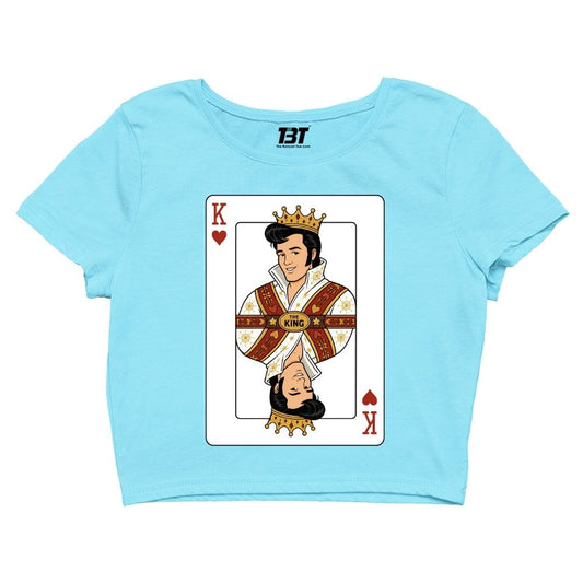 elvis presley the king of rock and roll crop top music band buy online united states usa the banyan tee tbt men women girls boys unisex s 