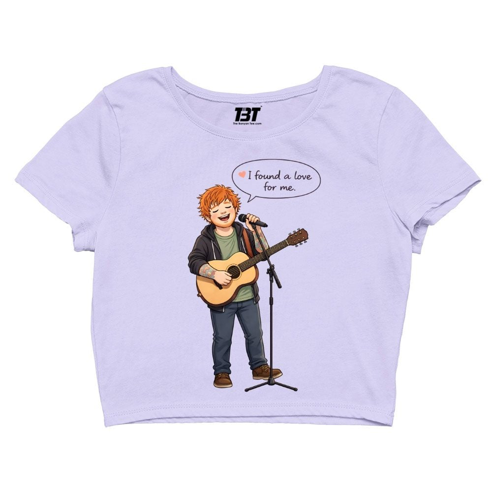 ed sheeran i found a love crop top music band buy online united states usa the banyan tee tbt men women girls boys unisex s 