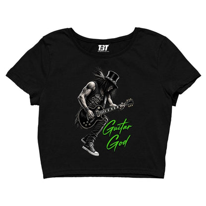 guns n' roses guitar god crop top music band buy online united states usa the banyan tee tbt men women girls boys unisex s 
