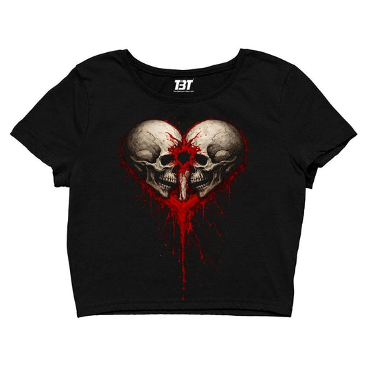 bullet for my valentine bullet heart crop top music band buy online united states usa the banyan tee tbt men women girls boys unisex s 