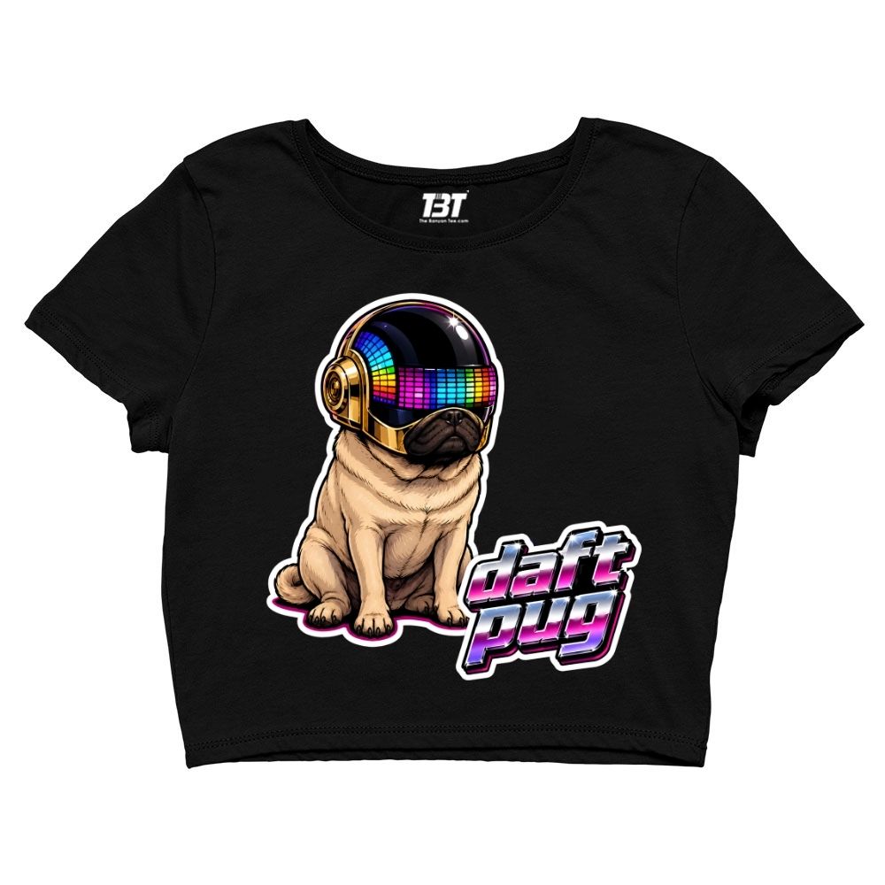 daft punk daft pug crop top music band buy online united states usa the banyan tee tbt men women girls boys unisex s 