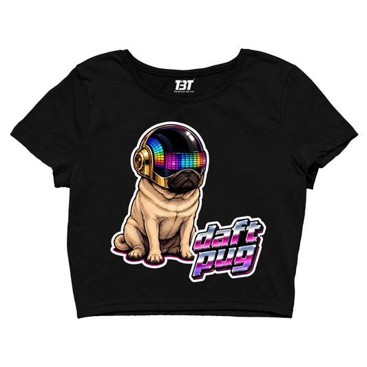 daft punk daft pug crop top music band buy online united states usa the banyan tee tbt men women girls boys unisex s 