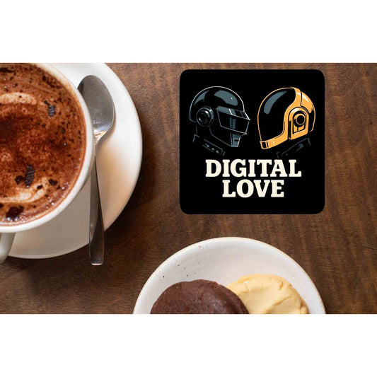 daft punk digital love coasters wooden table cups indian music band buy online india the banyan tee tbt men women girls boys unisex