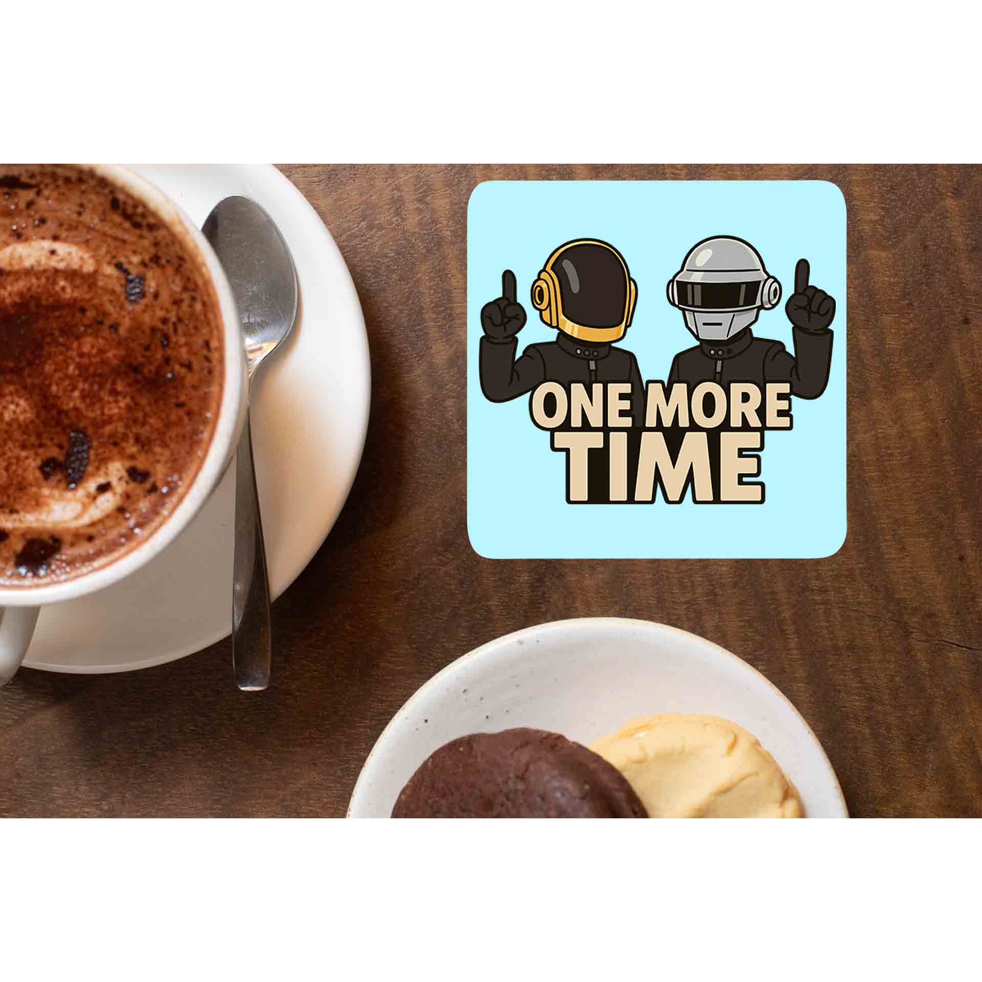 daft punk one more time coasters wooden table cups indian music band buy online india the banyan tee tbt men women girls boys unisex