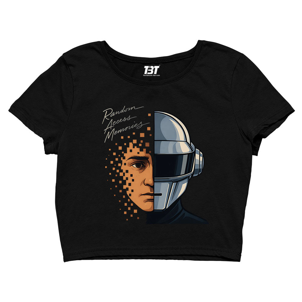 daft punk random access memory crop top music band buy online united states of america usa the banyan tee tbt men women girls boys unisex black
