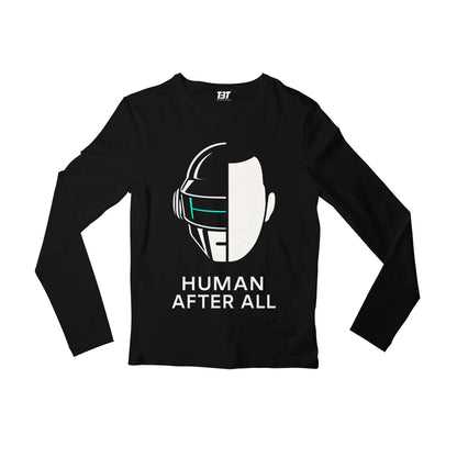 daft punk human after all full sleeves long sleeves music band buy online india the banyan tee tbt men women girls boys unisex black