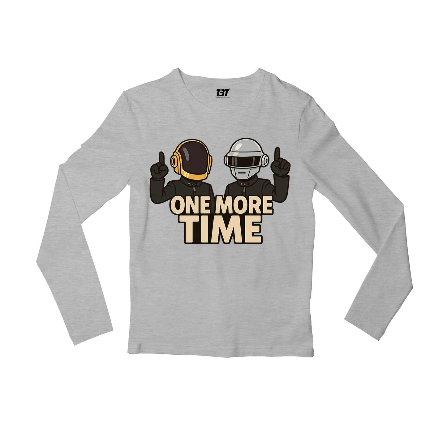daft punk one more time full sleeves long sleeves music band buy online india the banyan tee tbt men women girls boys unisex gray