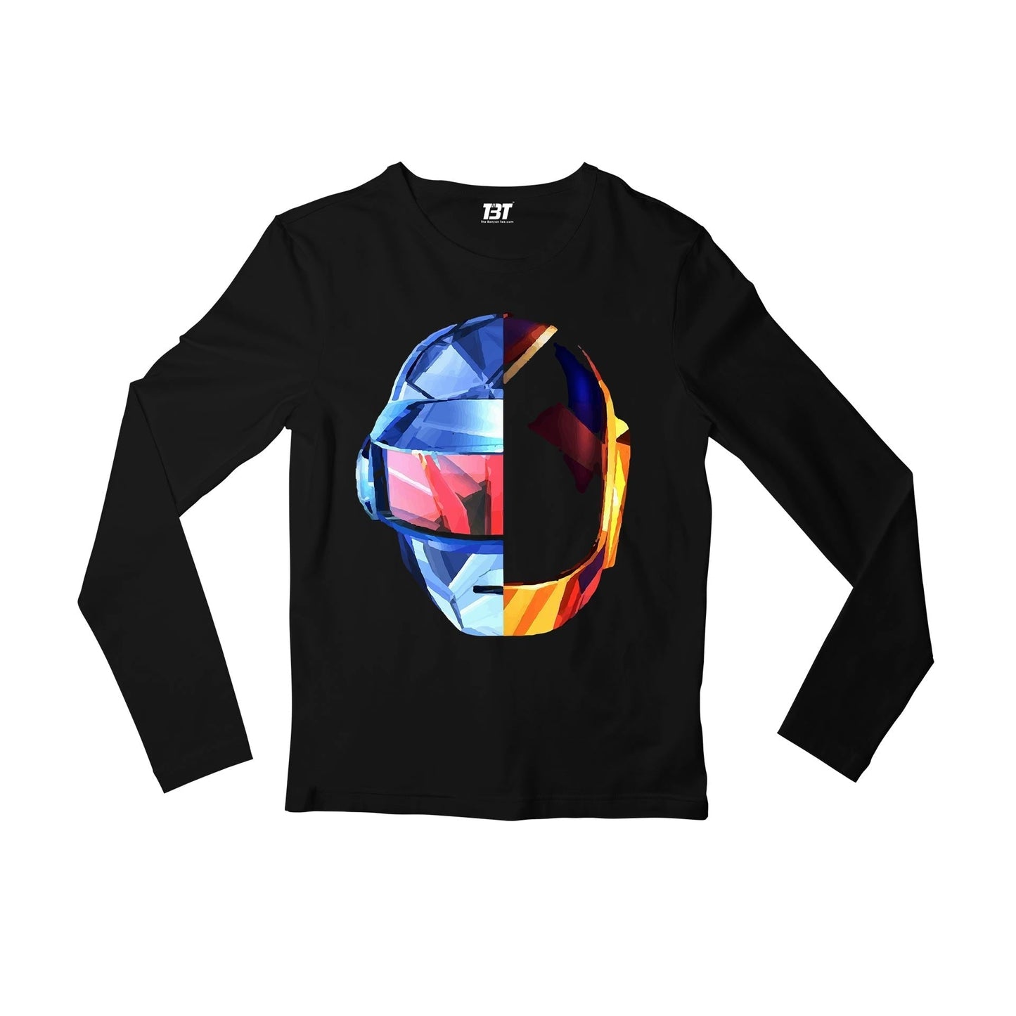 daft punk the punk helmets full sleeves long sleeves music band buy online india the banyan tee tbt men women girls boys unisex black