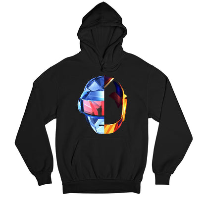 daft punk the punk helmets hoodie hooded sweatshirt winterwear music band buy online united states usa the banyan tee tbt men women girls boys unisex black