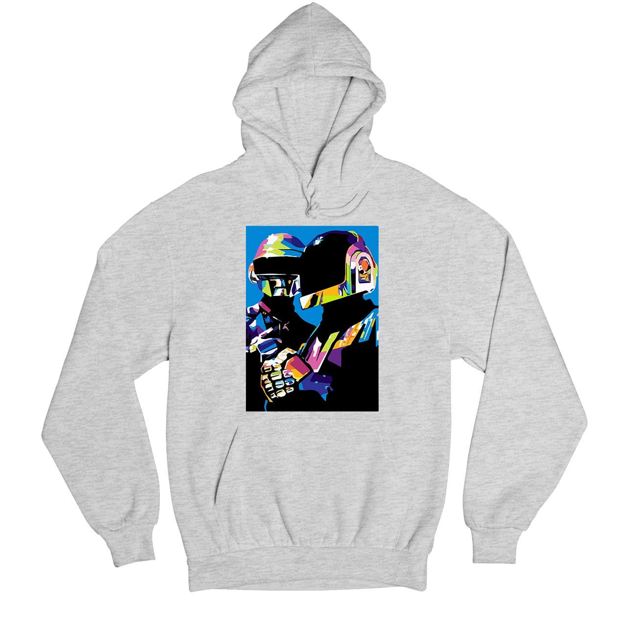 daft punk the duo hoodie hooded sweatshirt winterwear music band buy online united states usa the banyan tee tbt men women girls boys unisex gray