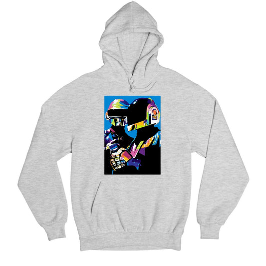 daft punk the duo hoodie hooded sweatshirt winterwear music band buy online united states usa the banyan tee tbt men women girls boys unisex gray