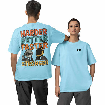 daft punk oversized t shirt - harder, better, faster, stronger music t-shirt black buy online india the banyan tee tbt men women girls boys unisex