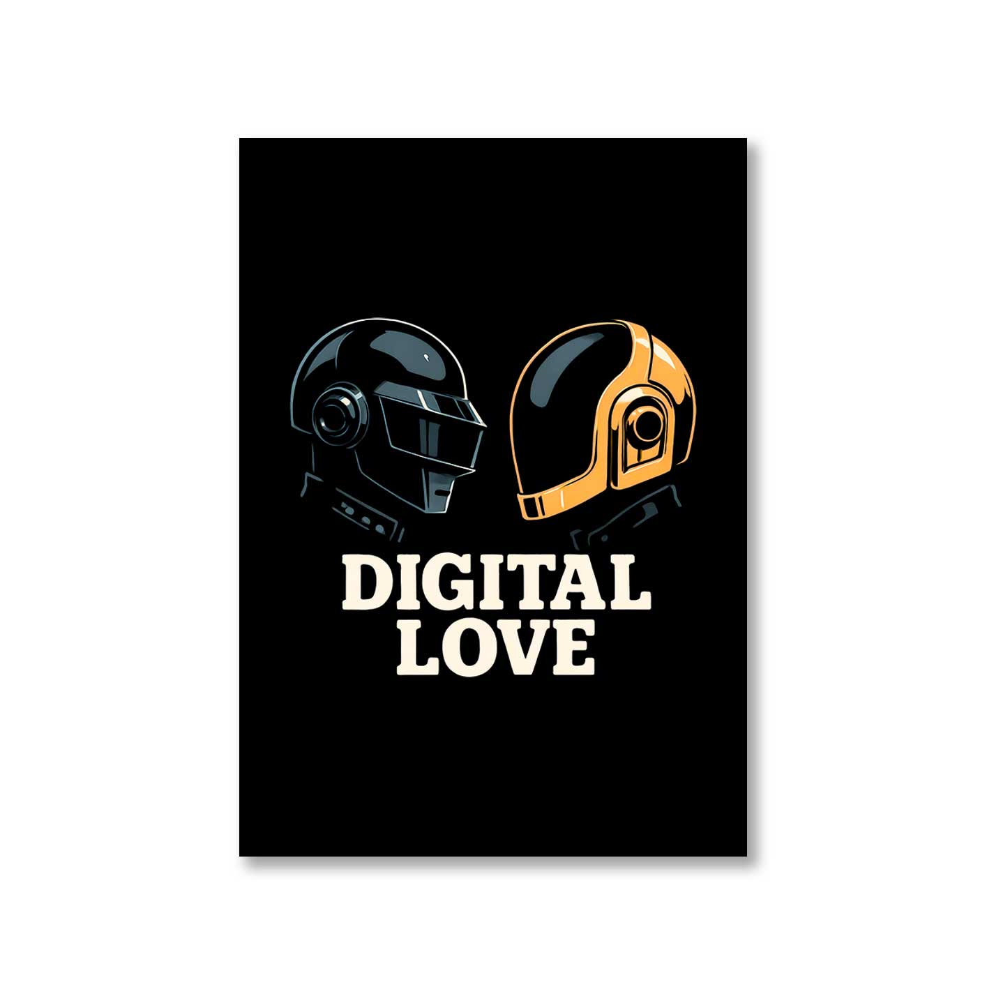 daft punk digital love poster wall art buy online united states of america usa the banyan tee tbt a4