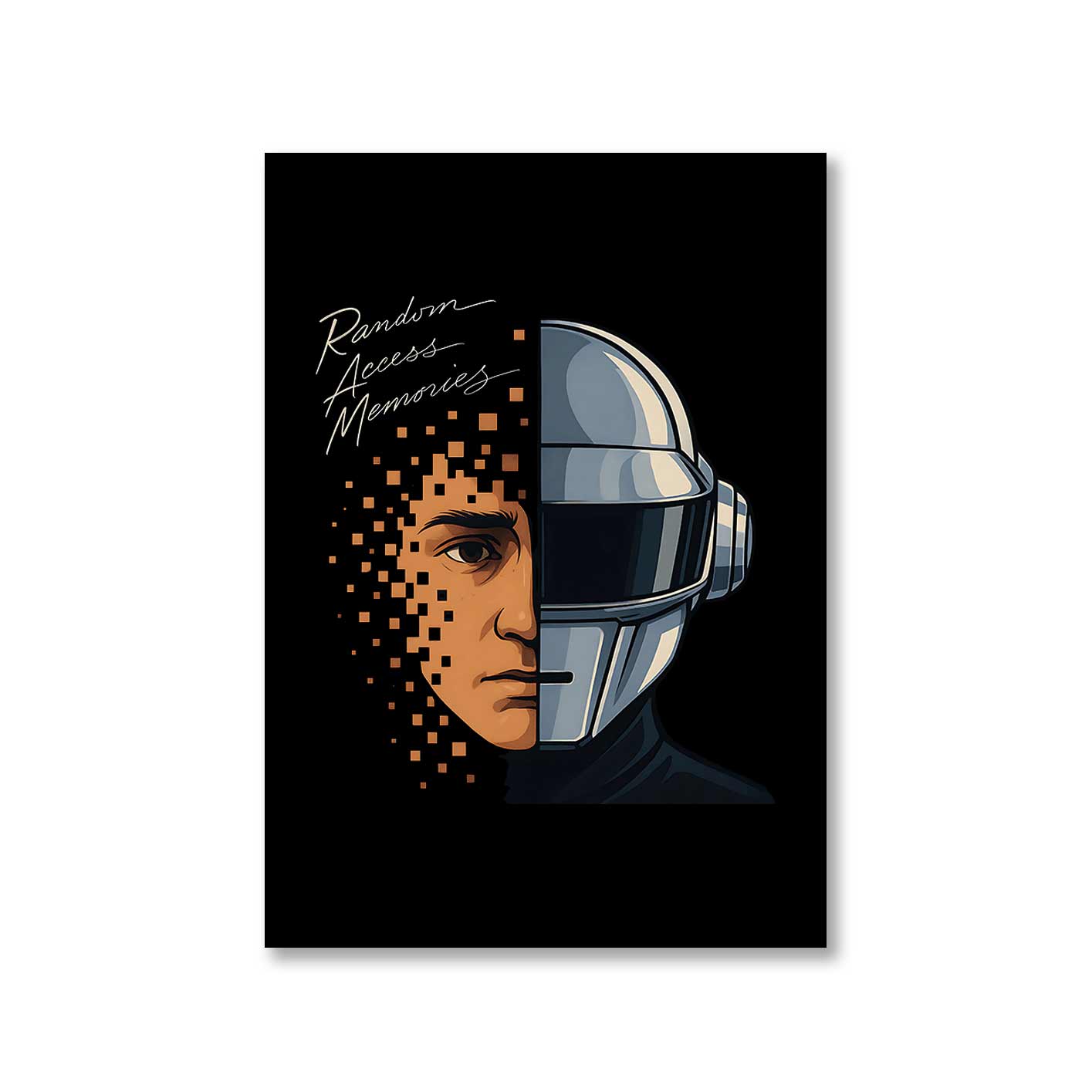 daft punk random access memory poster wall art buy online united states of america usa the banyan tee tbt a4