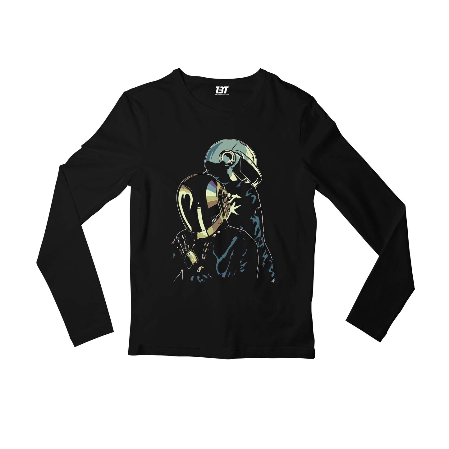 daft punk the duo full sleeves long sleeves music band buy online india the banyan tee tbt men women girls boys unisex black
