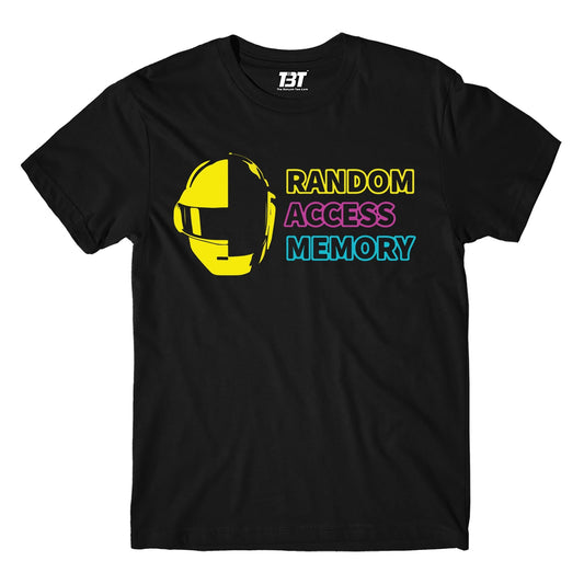 daft punk random access memory t-shirt music band buy online usa united states the banyan tee tbt men women girls boys unisex black