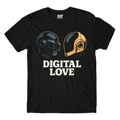 daft punk digital love t-shirt music band buy online united states of america usa the banyan tee tbt men women girls boys unisex black