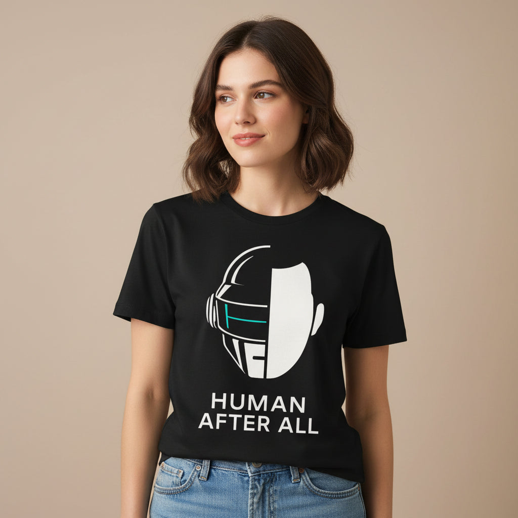 daft punk human after all t-shirt music band buy online united states of america usa the banyan tee tbt men women girls boys unisex black