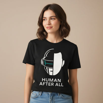 daft punk human after all t-shirt music band buy online united states of america usa the banyan tee tbt men women girls boys unisex black
