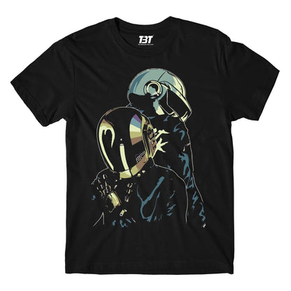 daft punk the duo t-shirt music band buy online usa united states the banyan tee tbt men women girls boys unisex black