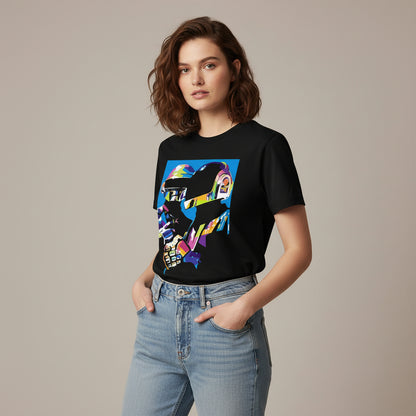 daft punk the duo t-shirt music band buy online united states of america usa the banyan tee tbt men women girls boys unisex black