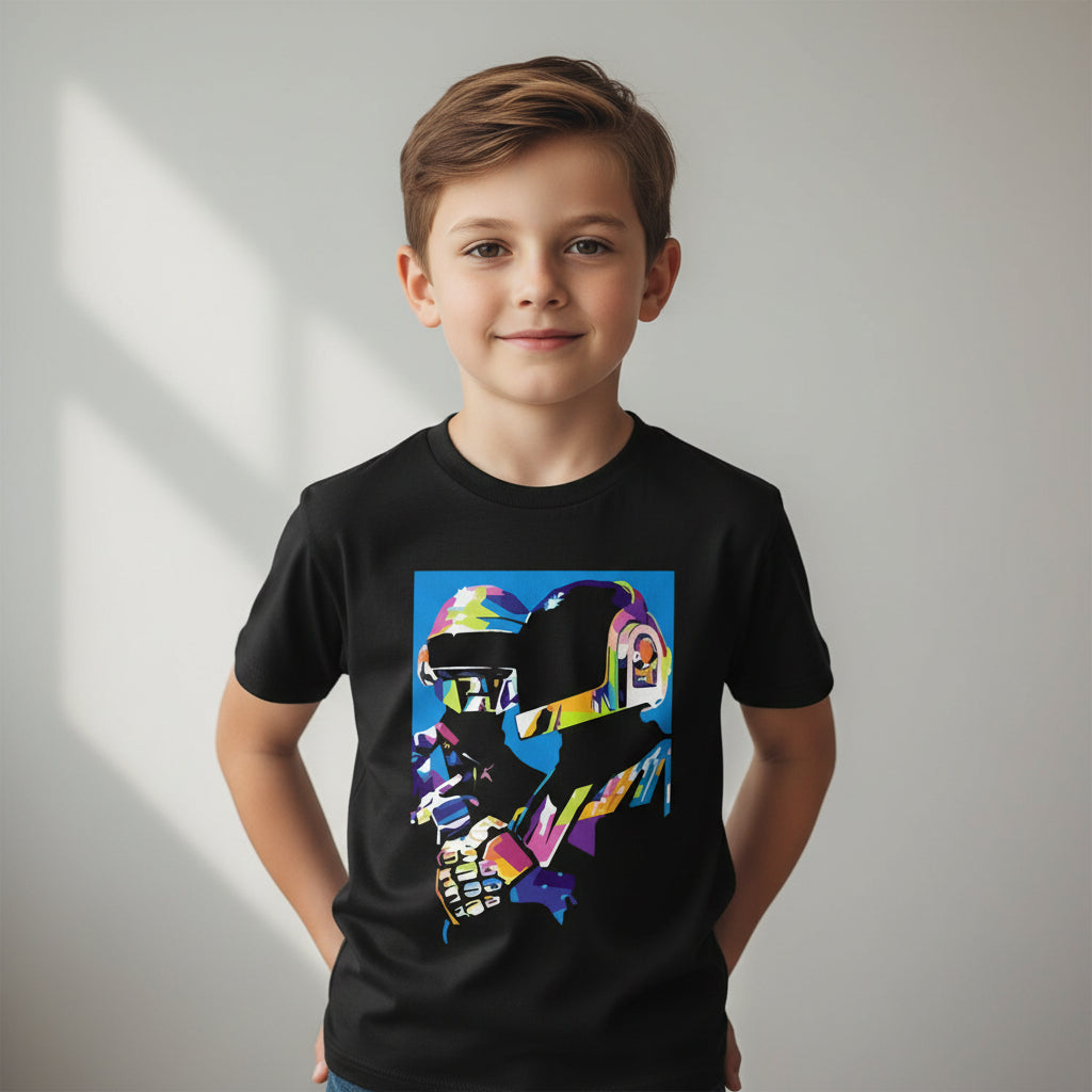 daft punk the duo t-shirt music band buy online united states of america usa the banyan tee tbt men women girls boys unisex black