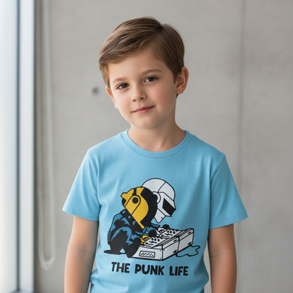 daft punk the punk life t-shirt music band buy online united states of america usa the banyan tee tbt men women girls boys unisex Sky Blue