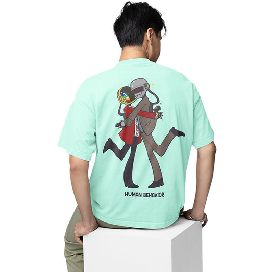 daft punk oversized t shirt - human behavior music t-shirt mint green buy online india the banyan tee tbt men women girls boys unisex