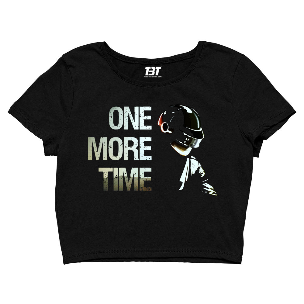 daft punk one more time crop top music band buy online united states of america usa the banyan tee tbt men women girls boys unisex black