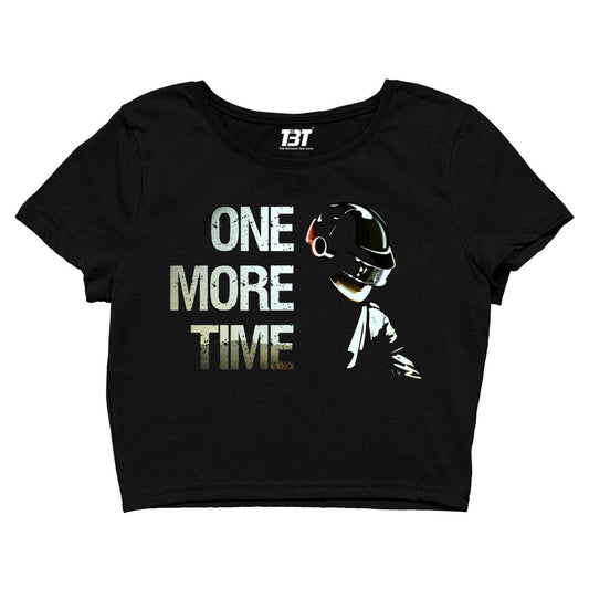 daft punk one more time crop top music band buy online united states of america usa the banyan tee tbt men women girls boys unisex black