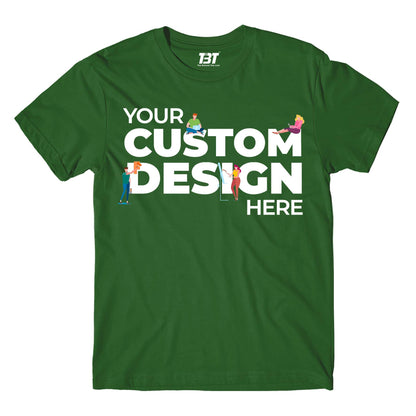 customized custom t-shirt shirt bottle green the banyan tee your design here