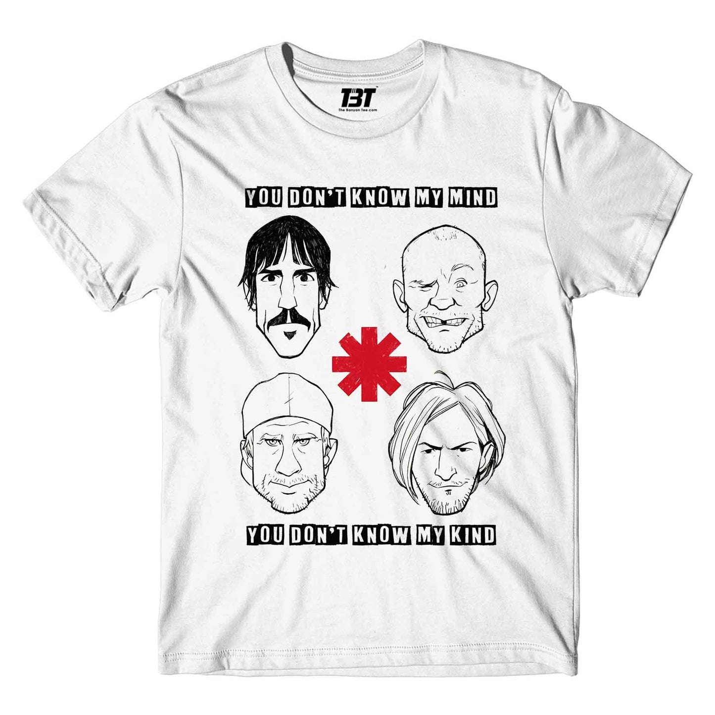 red hot chili peppers dark necessities t-shirt music band buy online united states of america usa the banyan tee tbt men women girls boys unisex white